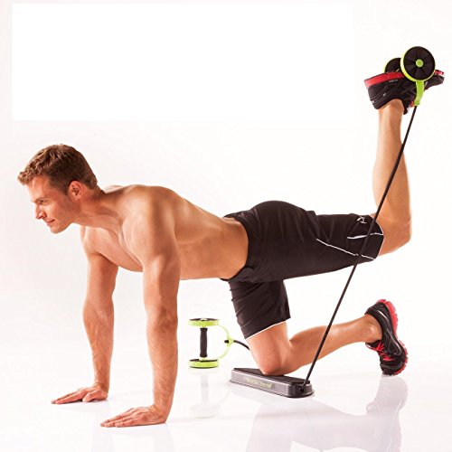 Treinador de exercícios musculares da Jungle Sport Ab Roller Pro Carver; treinador principal (com gu