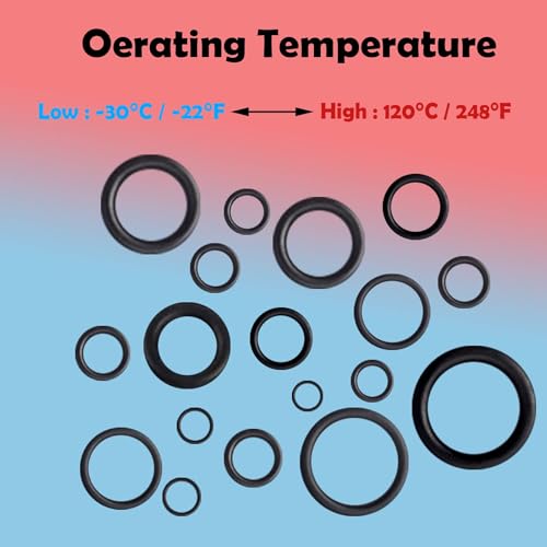 Image of ZDBB 1010 Pcs Rubber O Rings Kit 22 Size Universal O-Ring Assortment Set for Automotive Faucet Pressure Washers Plumbing Sealing Repair,Air or Gas Connections,Resist Oil and Heat