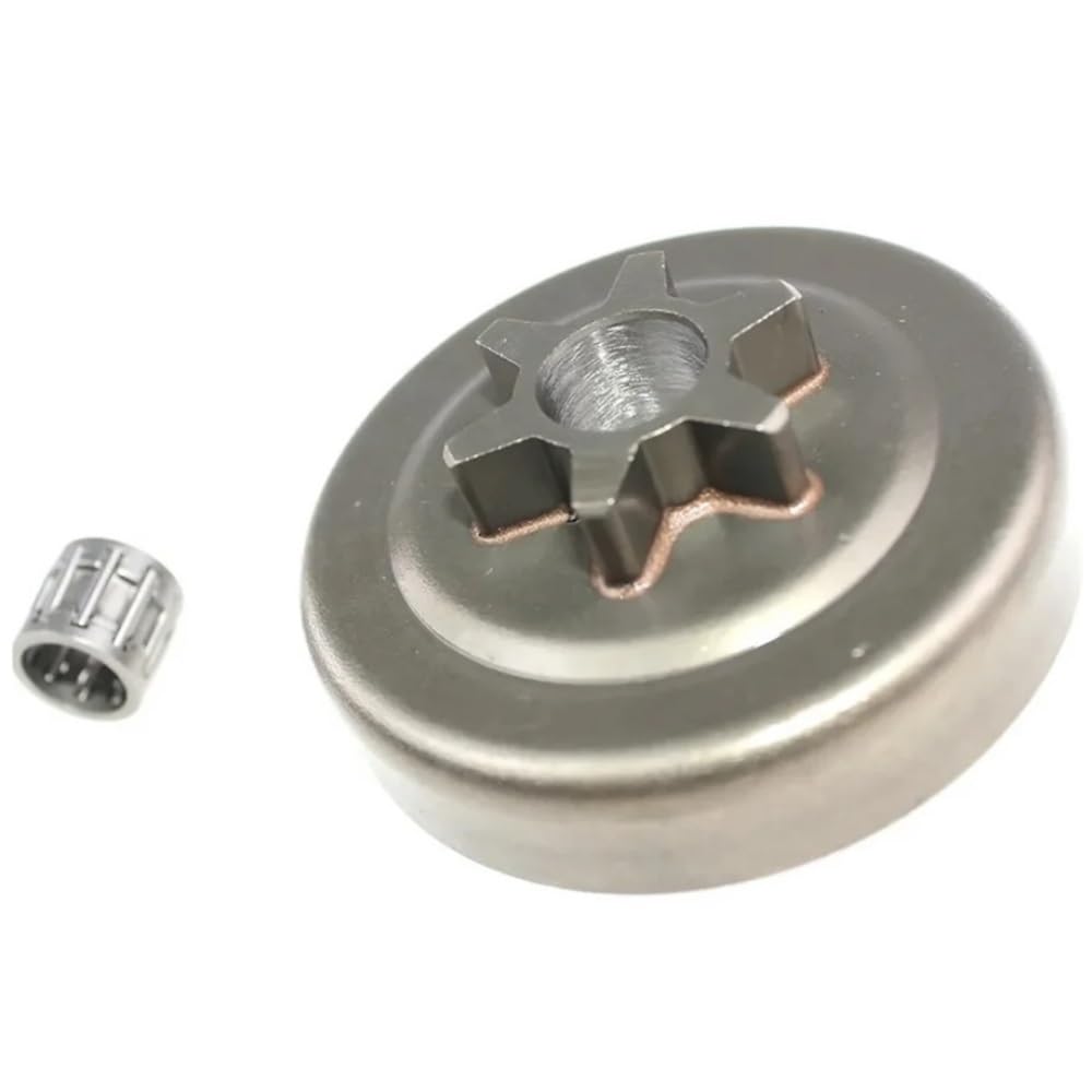 SPUR Piñón 6T rodamiento de agujas apto for CS-350T CS-3500 CS-350TES CS350WES 14 "tambor de embrague de motosierra 175-005-39133