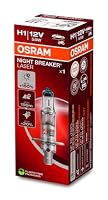 Osram NIGHT BREAKER LASER H1, +150% mehr Helligkeit, Halogen-Scheinwerferlampe, 64150NL, 12V PKW, Faltschachtel (1 Lampe) – Ansicht 1