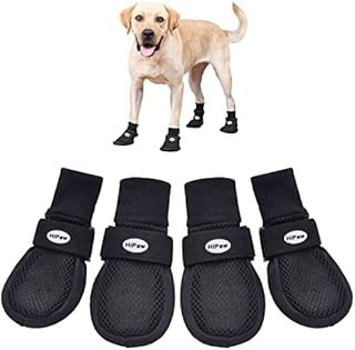 Hipaw Summer Breathable Dog Boots Nonslip Sole Paw Protector for Hardwood Floor
