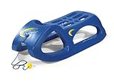 Rolly Toys 200290 - rollySnow Cruiser Kinderschlitten (Alter ab 3 Jahre, Stahlschienen, Kunststoffschlitten) blau