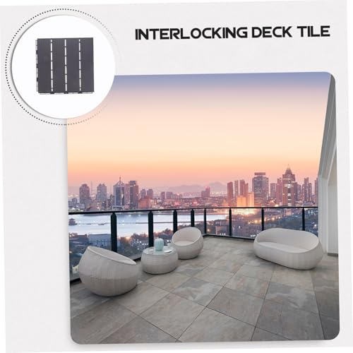 Azulejos entrelazados de vinilo resistente para suelos de exterior de alta durabilidad 5
