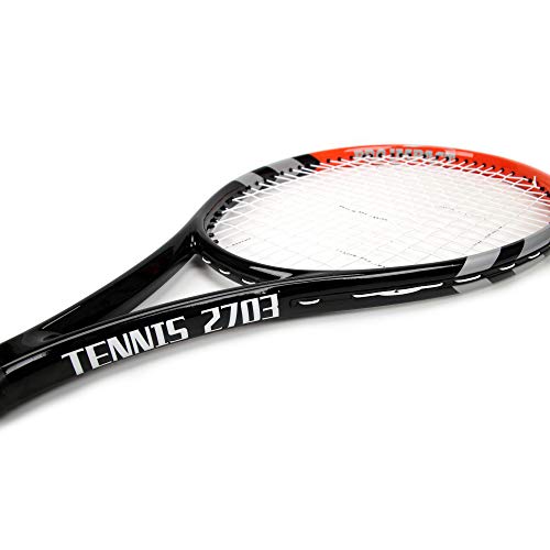 Pro Impact Adult & Junior Tennis Racket For Professional Player Good Control Grip Training Speed Team Match Tennis Racquet Lightweight Shock Proof(Aluminium/Aluminium+Graphite/100% Graphite) Full Size #TOP3