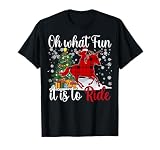 Horse Oh What Fun It Is To Ride Christmas Xmas Girls Women T-Shirt