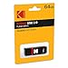 Kodak USB Flash Drive 64 GB - K100 Classic Black mat Casing Series with a Transparent red Neck + a Cap EKMMD64GK102