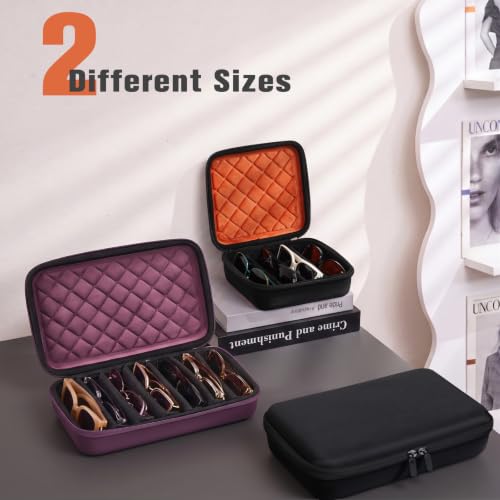 Image of ProCase Hard Shell Travel Sunglasses Organizer, Portable Multiple Glasses Case for Travelling
