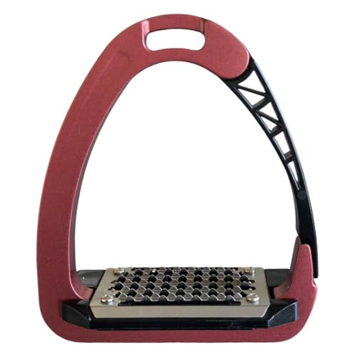 TuffRider Tech Safety Stirrups- Red -4 1/2