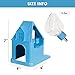 Vannon 4 in 1 Quiet Hamster Exercise Wheel, Multi Functional Hamster House with Running Wheel, Water Bottle, Food Bowl and Hideout, Small Animals Exercise Running Toys for Hamsters Gerbils Mice, Blue