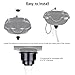 BYOOTIQUE Salon Shampoo Bowl Drainage Kit with Basket Strainer Cover for Shampoo Bowl Wash Basin Barber Shop Drain & Accessory Kit