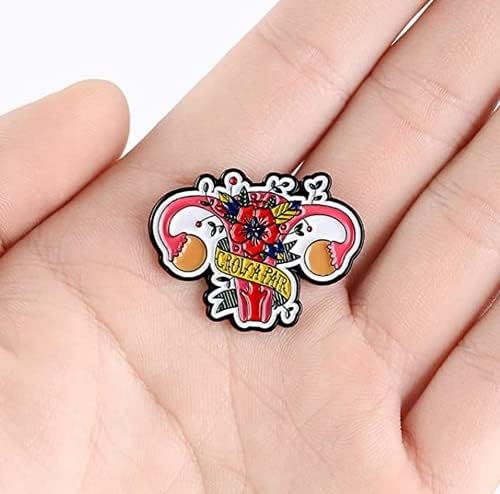 AOTEMAN Uterus Pins Uterus Ovaries Pin Medical Pins Enamel Brooch Uterine Medicine Brooches Feminist Jewelry Gifts for Woman &Doctors and Nurses Graduate Students