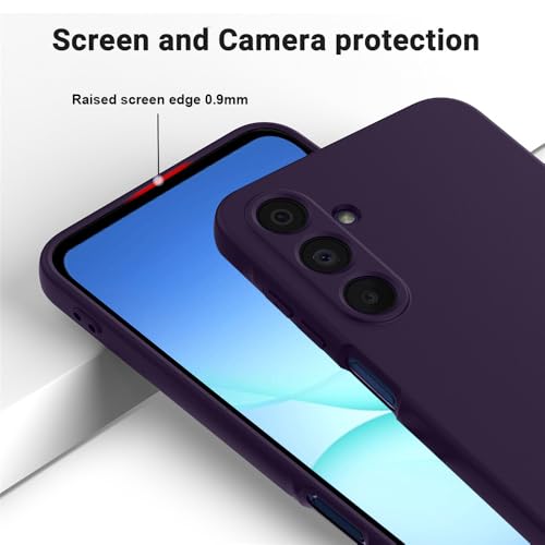 Image of Back Cover for Samsung Galaxy A17 5G / F17 5G / M17 5G | Full Camera Protection | Premium Liquid Silicon Case | Flexible Bumper Case for Samsung Galaxy A17 5G / F17 5G / M17 5G (Dark Purple)
