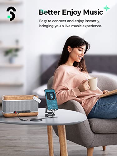 Soomfon Rca To 3.5Mm Aux Cable 6.6Ft 3.5Mm Male To 2Rca Male Stereo Audio Headphone Jack Adapter Hifi Sound Rca Y Splitter To 1/8 Auxiliary Cord For Smartphones, Mp3, Tablets, Speakers, Hdtv #TOP1