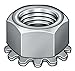 Lock Nut, #10-24, Gr 2, Steel, ZP, PK100