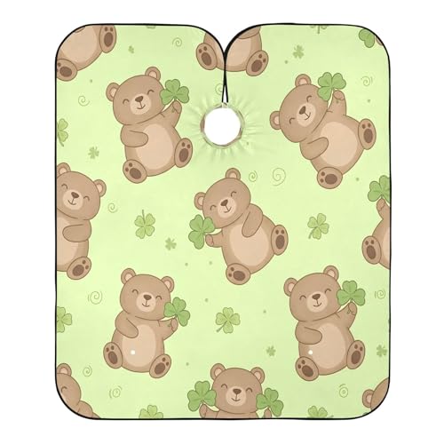 Capa de barbería impermeable Kigai Cute Bear para hombres miniatura 2