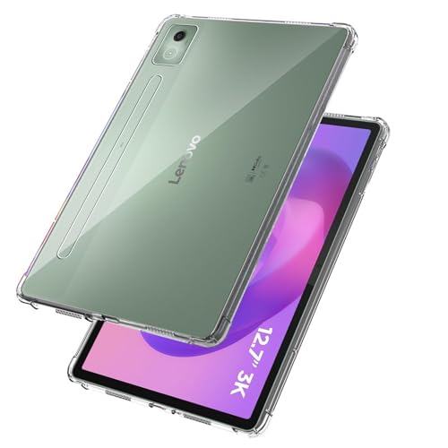 MEMELOKA Funda para Lenovo Idea Tab Pro 12.7 Pulgudas, Transparent Suave TPU Anti-Scratch con Reforzada Silicona Bumper, Anti-Choques Carcasa Protectora Lenovo Idea Tab Pro