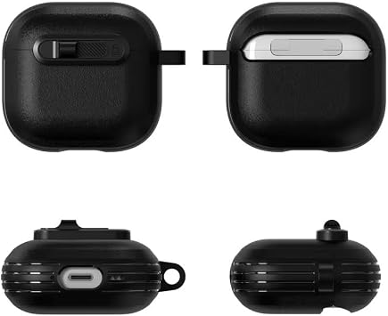 Rongep Samsung Galaxy Buds 3-Pro-3 FE için Horizontal-Lock Kulaklık Kılıfı Çizilme ve Darbe Önleyici Buds 3 Pro Koruyucu Elde Rahat Tutuş Sağlayan Kaydırmaz Kenar Tasarımlı Buds 3 Pro Kılıfı (Siyah)