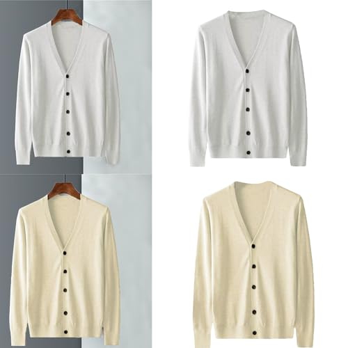 Sweaters,Men's V-Neck Cardigan Sweater Solid Color Button Down Knitted Sweaters Knitted Men Casual Sweater Cardigan2