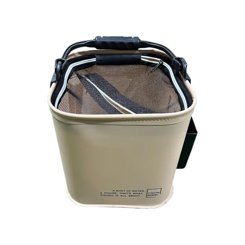 Seau à leurre pliable 13L robuste avec poignée pour pêche et jardin