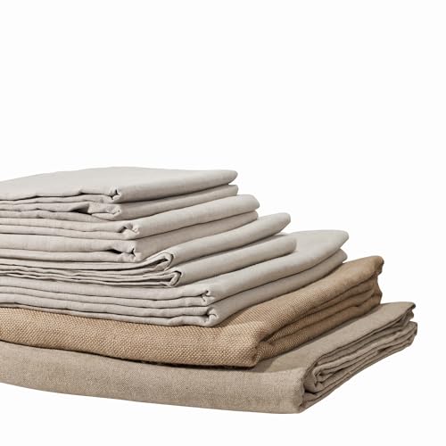 SoHo Urban Artist Professional Unprimed Linen Canvas for Artists, 67 in x 6 Yard, 12.7 oz Smooth Texture, Museum Quality, #42 Un-Stretched Canvas Blanket for Painting, Suitable for Large Works