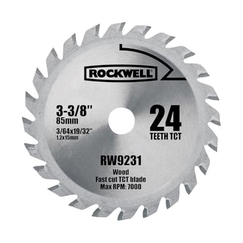 Rockwell RW9231 VersaCut 3-3/8-inch 24T Carbide-tipped Circular Saw Blade