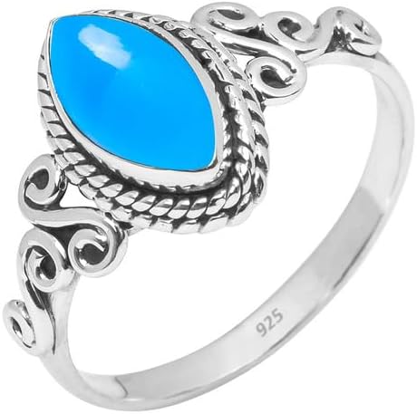 Gemstone Ring 925 Sterling Silver Statement Ring For Women and Girls Handmade Rings Natural Gemstone Ring Promise Ring For Christmas Gift For Her