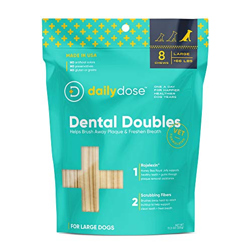 dailydose Dental Double Chews - Large, Brown, 77203