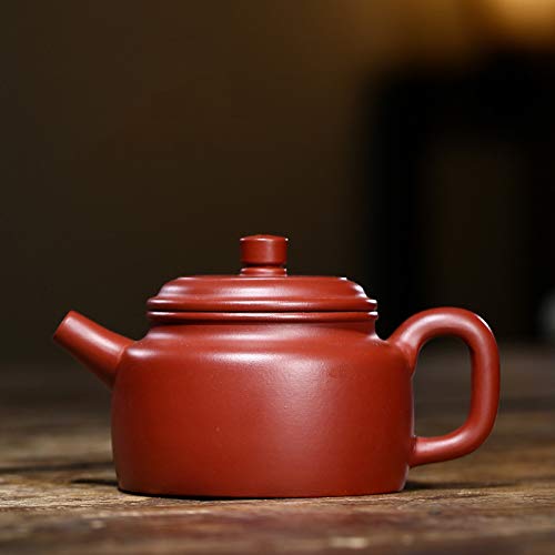 SILINE Zisha Teapot 8 Oz Yixing Clay Handmade Teapot with Filter,Chinese Kung Fu Tea Maker - Dezhong