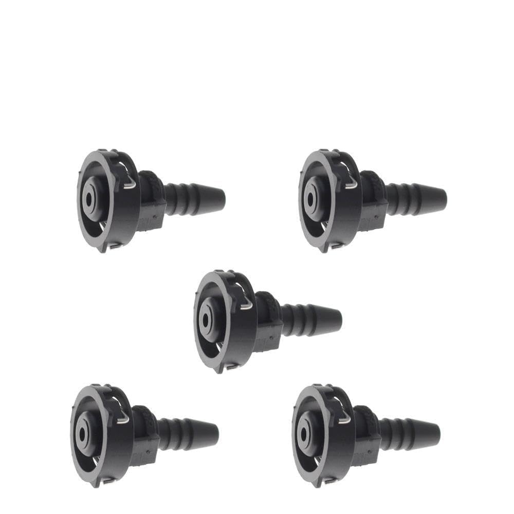 1/2/5/10X Vent Hose Pipe Deputy Kettle Water Pipe Pipe Connector Fit for ID 6MM(5 PCS)