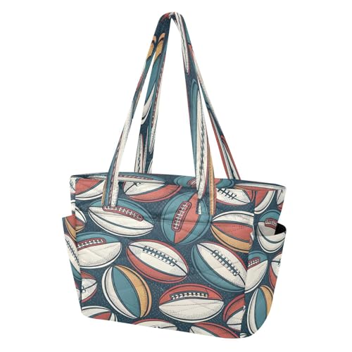 Kigai Quilted Puffer Tote Bag with Laptop Compartment