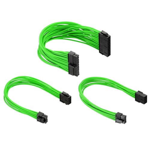 Kit d'extension de câble d'alimentation pour PSU vers carte mère GPU PATIKIL 18 AWG