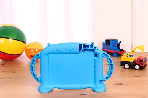 Kids Case For Ipad Mini 5/4/3/2/1 Shockproof Silicone Protective Cover Handle Stand Case Fit Apple New Ipad Mini 5Th Generation 7.9" 2019 [Chinfai Cartoon Robot Series] (Blue) #TOP4
