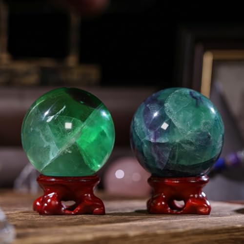 Boule de cristal de fluorite authentique contre le stress - 5