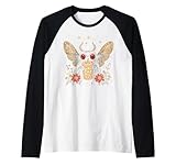 Niedlicher Kawaii Mothman Bubble Tea Boba Cottagecore Ästhetik Raglan