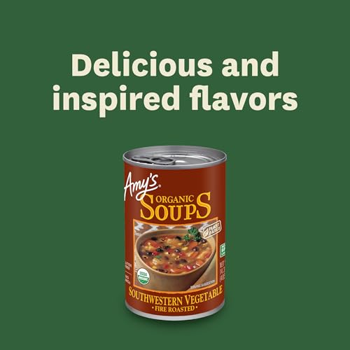 Image of Amy's Soup, Fire Roasted Southwestern Vegetable Soup, (6 Pack) 14.3 oz