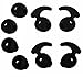 Eargel Tips for Samsung, Ear Tips, ALXCD 4 Pair Black Anti-Slip Silicone Replacement Ear Tips for Galaxy S7edge S7 S6edge, Samsung Level U EO-BG920 Bluetooth Earphone (Black 2+2 Pair)