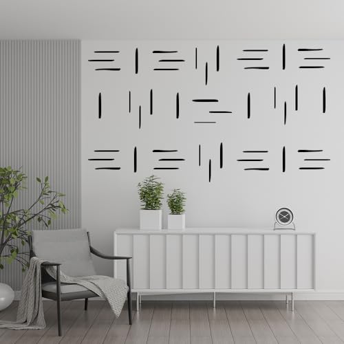 192 stickers vinilo irregulares para pared negro miniatura 1