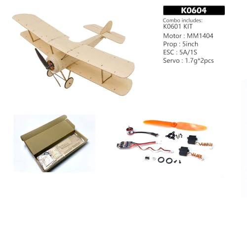 Avión RC de balsawood Sopwith Pup: kit de construcción con sistema K0604 2