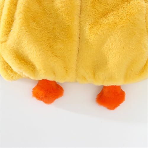 Chick Fleece Zip Up Hooded Coat for Baby Boys Solid Color Thick Plush Jacket with Pockets Toddler Boys Soft Warm Outwear3