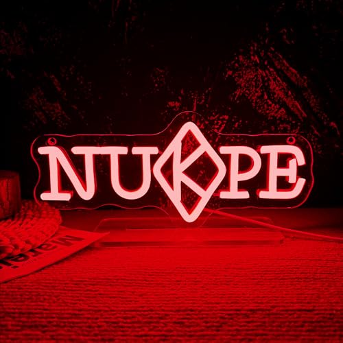 NUPE Kappa Alpha Psi Neon Light Sign Dimmable Red Greek Letters Fraternity Sorority Neon Sign for Party Bar Wall Decor, LED Sign Gift For Man Woman Friends Coworkers(11.8 * 5.1in)