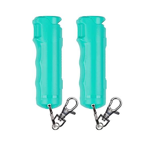 Image of SABRE Pepper Gel Spray with Fast Flip-Top Safety & Snap‑Clip Keychain for Self Defense - Max Strength with UV Dye, Reduces Wind Blowback, 10‑Sec Spray, 14ft Range, Finger Grip, Made in USA, 0.54 fl oz