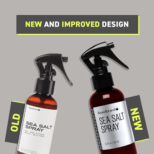Beardbrand Sea Salt Spray for Men – Hair Texture Spray Adds Instant Volume, For Lightweight Natural Textured Look, Lumber Yard Scent, Achieve Effortless Style & All-Day Hold