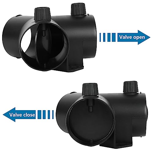 Copgge Diesel Heater Duct Connector Parking Heater Pipe Ducting Connector Air Heater Duct Outlet Vent Connector with Adjustable Valve Flap for Eberspacher Webasto Diesel Heater 2KW (Y Branch 60MM)