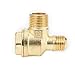 LDYXPHMCY 1PC 3 Port Air Compressor Check Valve Check Valve Zinc Alloy Male Thread Connector Tool for Air Compressor Tool Psrts(10x14x16)