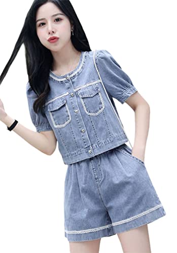 [BLZXIAN] ���f�B�[�X �㉺�Z�b�g �ĕ��X�[�c ���� �J�W���A���Z�b�g ���� ���Y�{��2�_�Z�b�g ���� �V���[�g�p���c�X�[�c �w�l�� �f�j��2�_�Z�b�g �M�����X�[�c ���� �G���K���g �C�� ���� �ʋ� S-XL�i�u���[�CL