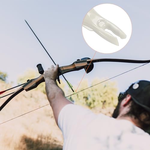 PATIKIL Archery Arrow Nocks 6.2mm 0.244", 40 Pack Insert Arrow Nock Replacement for Shooting White - Image 4