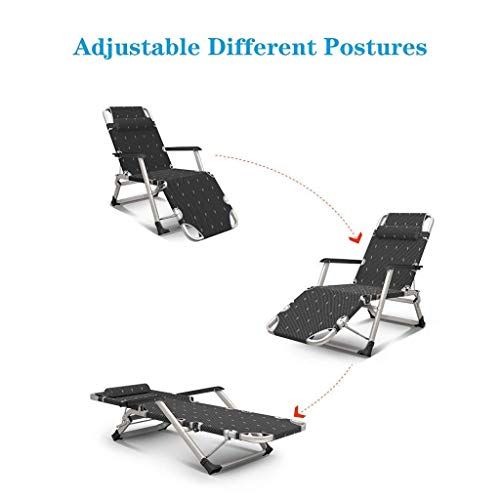 Chaise longue pliante pour soulager le dos sur la terrasse