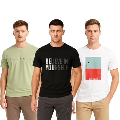 T-shirt graphique NOBERO homme vert olive taille S au style decontracte pour le quotidien