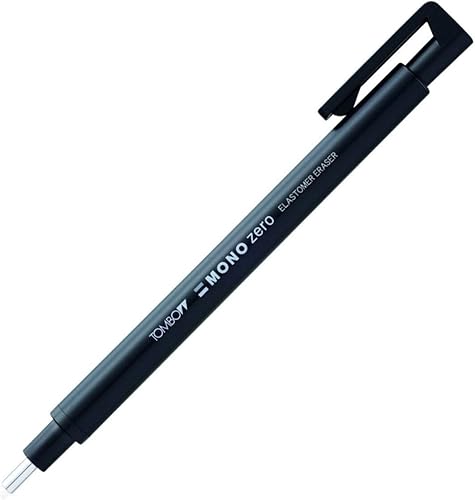 Tombow Borrador de soporte, Mono Zero Redondo Sharpe Negro (EH-KUR11)