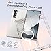 ORETECH Magnetic Case Compatible with Samsung Galaxy Z Fold 6 Case, Transparent Back Non-Slip Hard PC Shockproof Bumper Protective Phone Case Cover for Samsung Z Fold 6 - Clear
